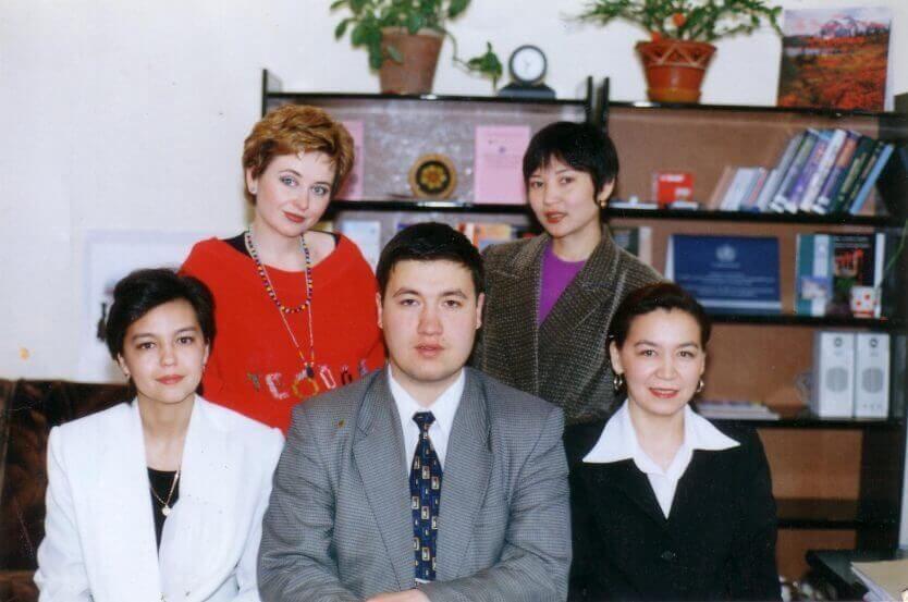 The first officers of the International Office